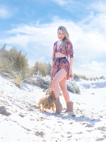 Hobo Sapiens Rok 'Nurul mini skirt' in Oranje