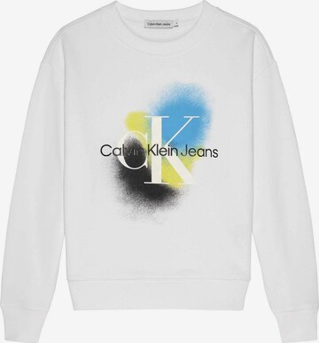 Calvin Klein Sweatshirt in White: front