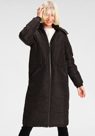 ALPENBLITZ Winter Coat in Black: front