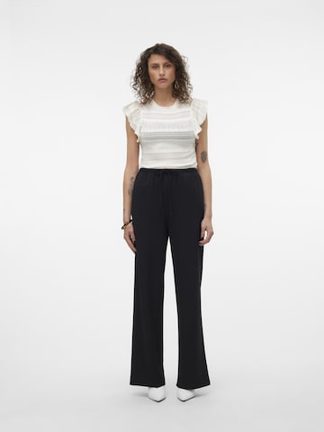 VERO MODA Wide leg Broek in Zwart
