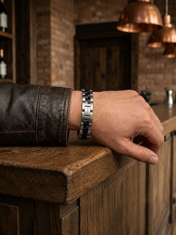 Holzwerk - Pulsera 'SANDASEE' en plata: frente