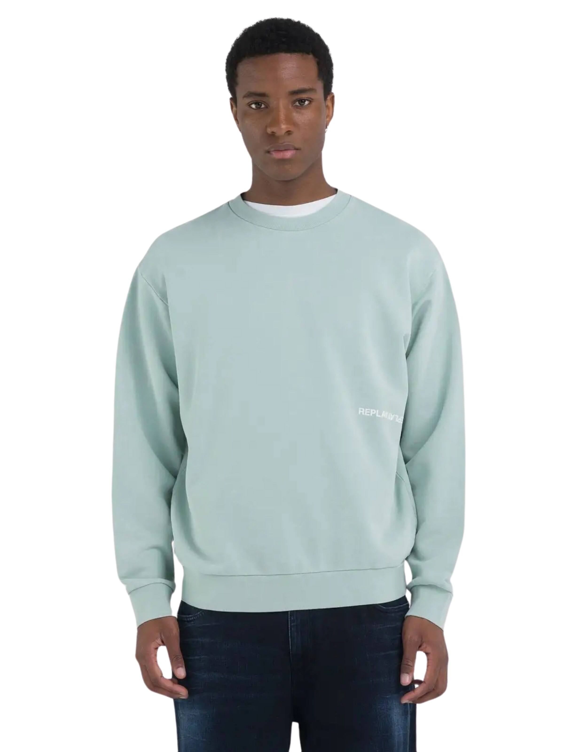 REPLAY Sweatshirt in Green: front
