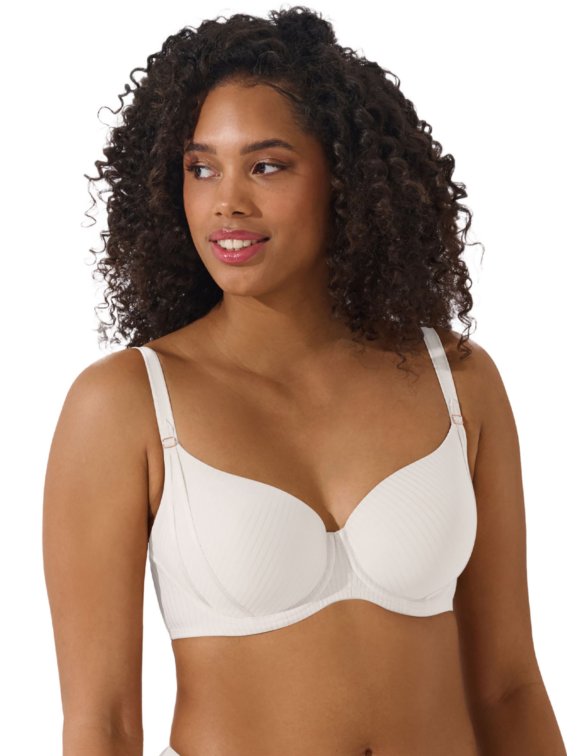 Lisca T-shirt Bra 'Laura' in White: front