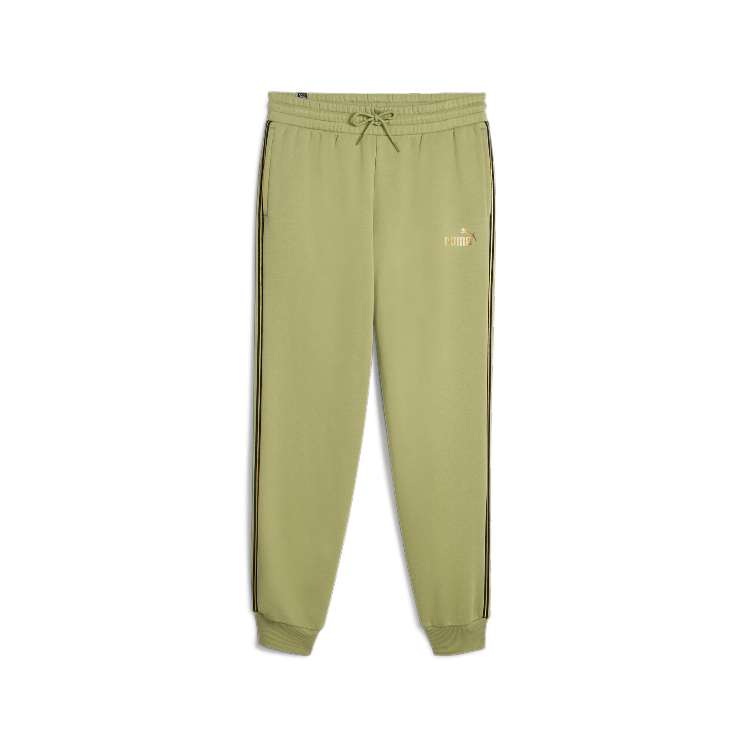 PUMA Workout Pants 'ESS' in Green: front