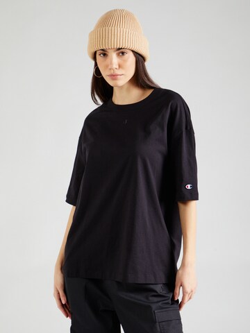 Champion Authentic Athletic Apparel Oversized bluse i sort: forside