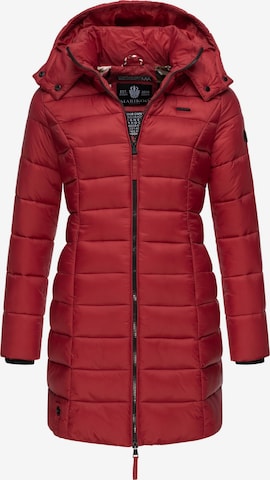 MARIKOO Winter Coat 'Abendsternchen' in Red: front