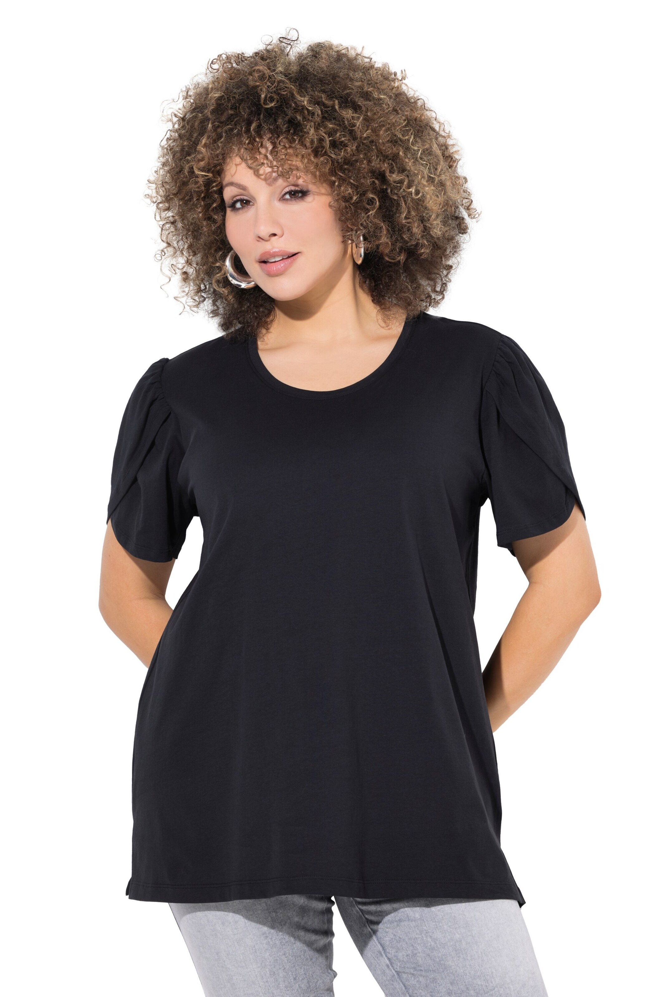 Ulla Popken Shirt in Black: front