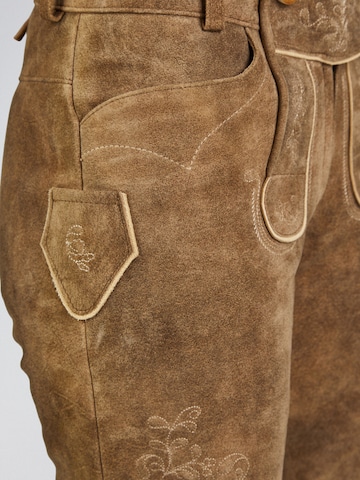 SPIETH & WENSKY Regular Lederhosen 'Fabiola' in Braun