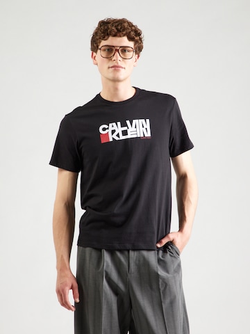 Maglietta di Calvin Klein Jeans in nero: frontale