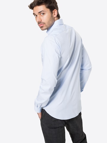 Slim fit Camicia business di Michael Kors in blu