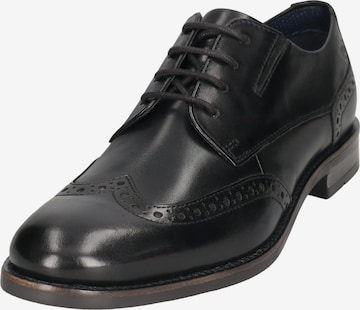 bugatti - Zapatos con cordón en negro: frente