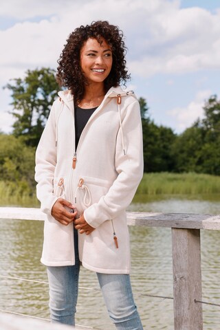 LASCANA Fleecejacke in Beige