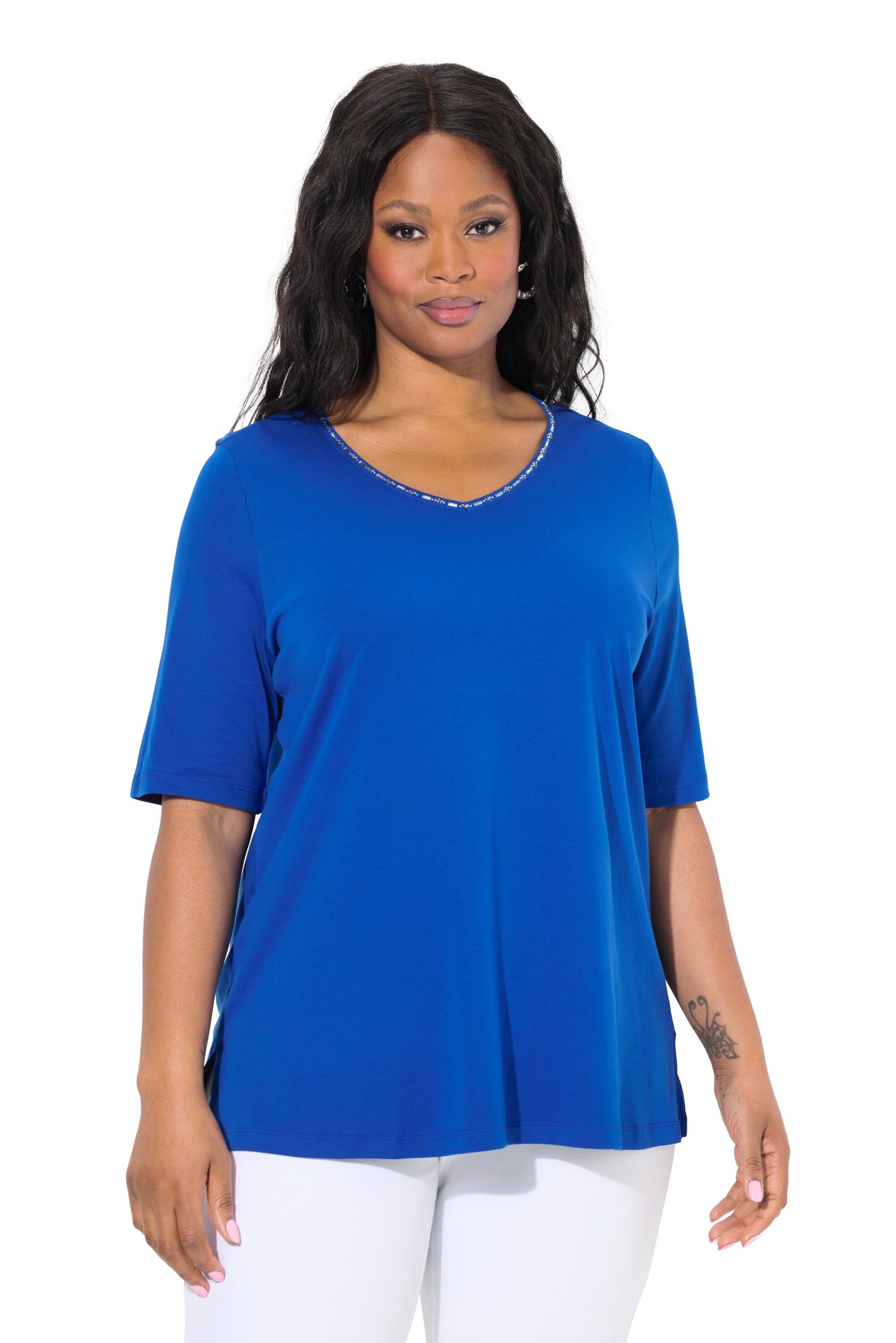 Ulla Popken Shirt in Blue: front