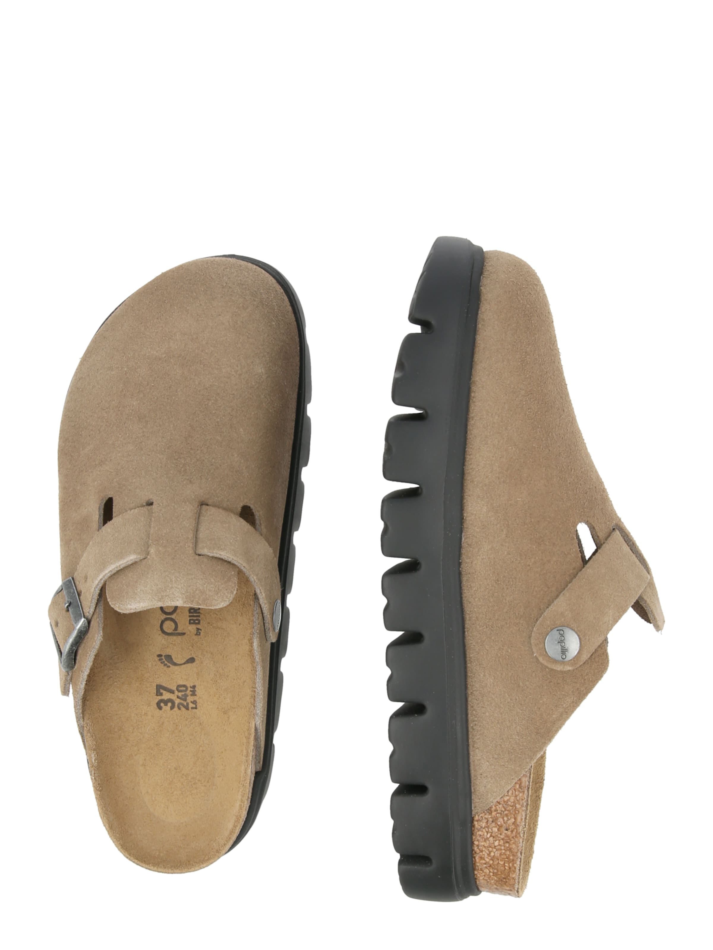 Saboţi 'Boston' de la BIRKENSTOCK pe gri