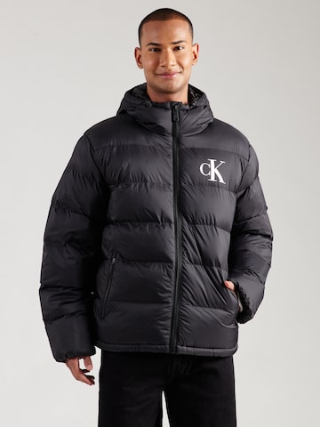 Calvin Klein Jeans Χειμερινό μπουφάν σε μαύρο: μπροστά