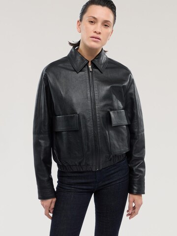 Veste mi-saison Trussardi en noir : devant