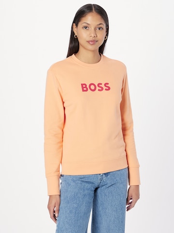 Sweat-shirt 'Elaboss' BOSS en orange : devant