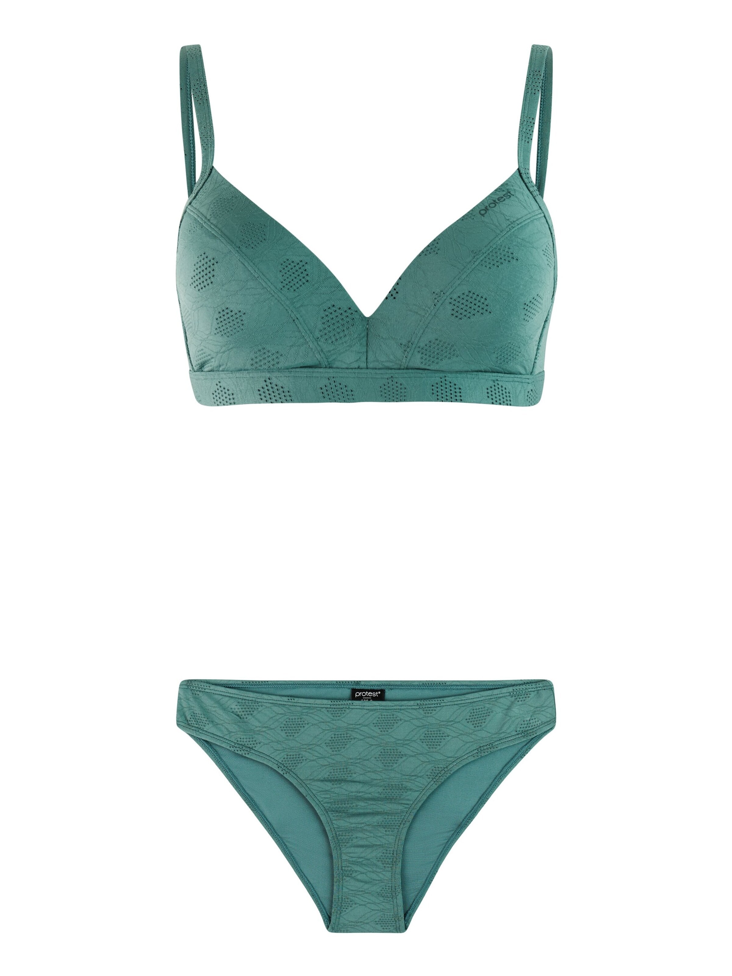 PROTEST Triangle Bikini 'PRTGlazy' in Green: front