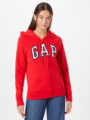 Veste de survêtement GAP en rouge : devant