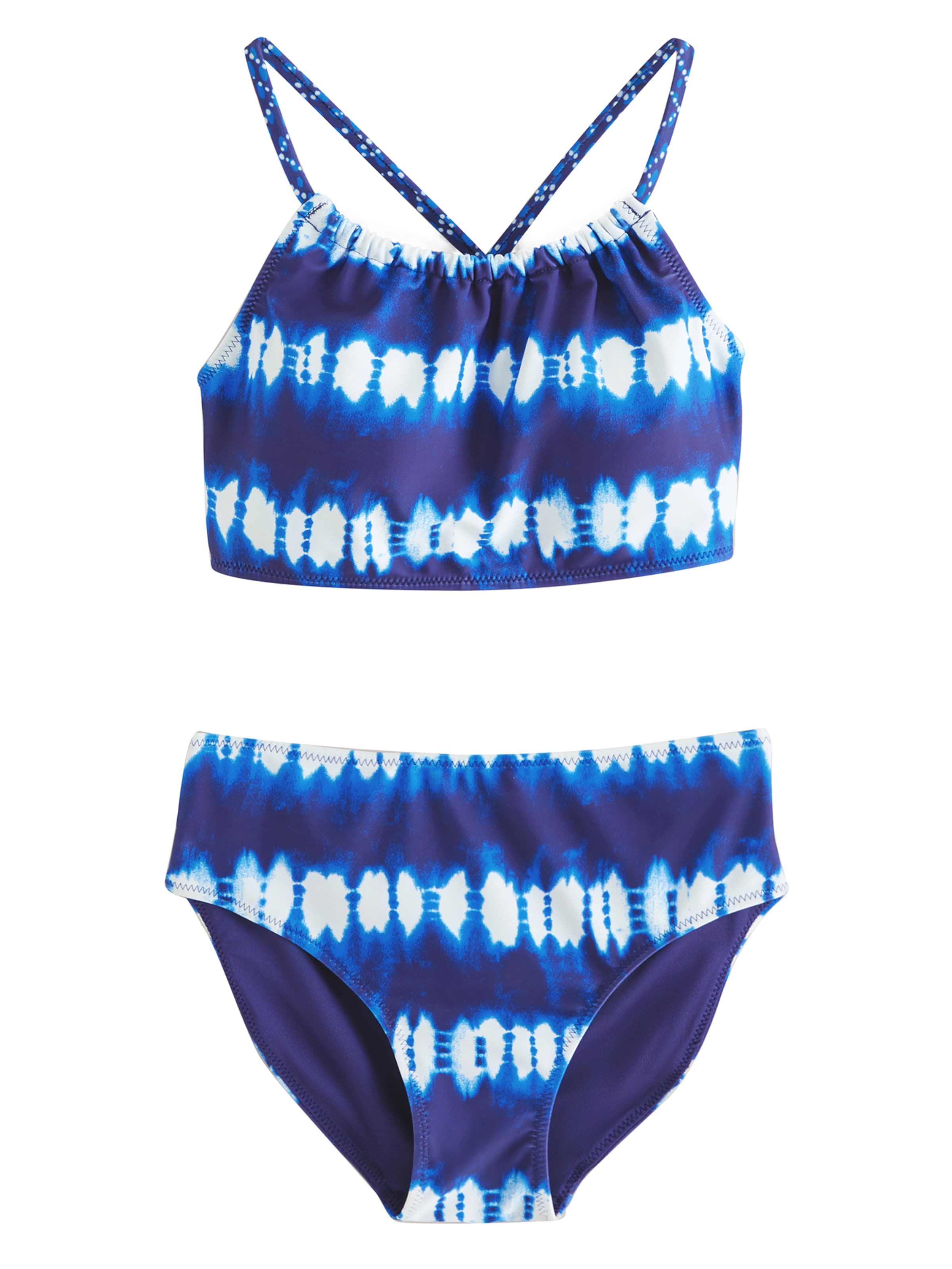 Next Бюстие Бански тип бикини в синьо: отпред