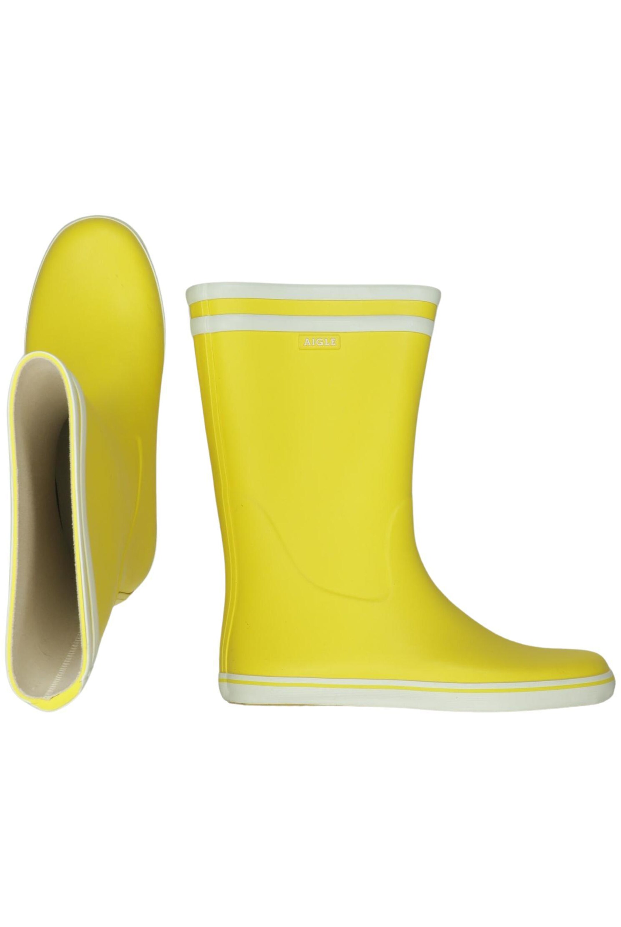 AIGLE Dress Boots in 40 in Yellow: front