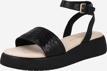 bugatti Strap Sandals 'Kya' in Black: front