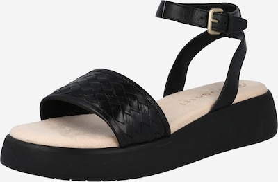 Sandale 'KYA' bugatti pe negru, Vizualizare produs