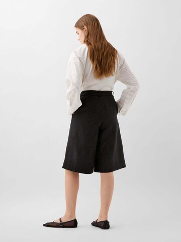 Scalpers Regular Pleat-Front Pants 'Jac Asian' in Black