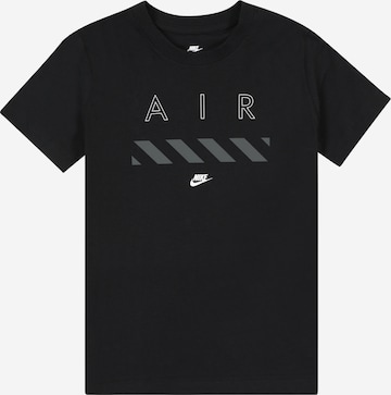 juoda Nike Sportswear Marškinėliai 'AIR': priekis
