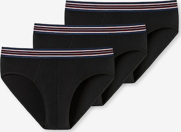 Slip di SCHIESSER in nero: frontale