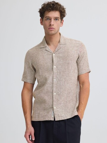 Coupe regular Chemise ' CFSauby Linen Mix ' Casual Friday en marron : devant