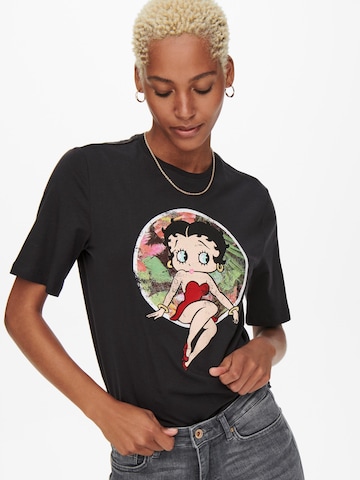 ONLY - Camiseta 'BETTY' en negro