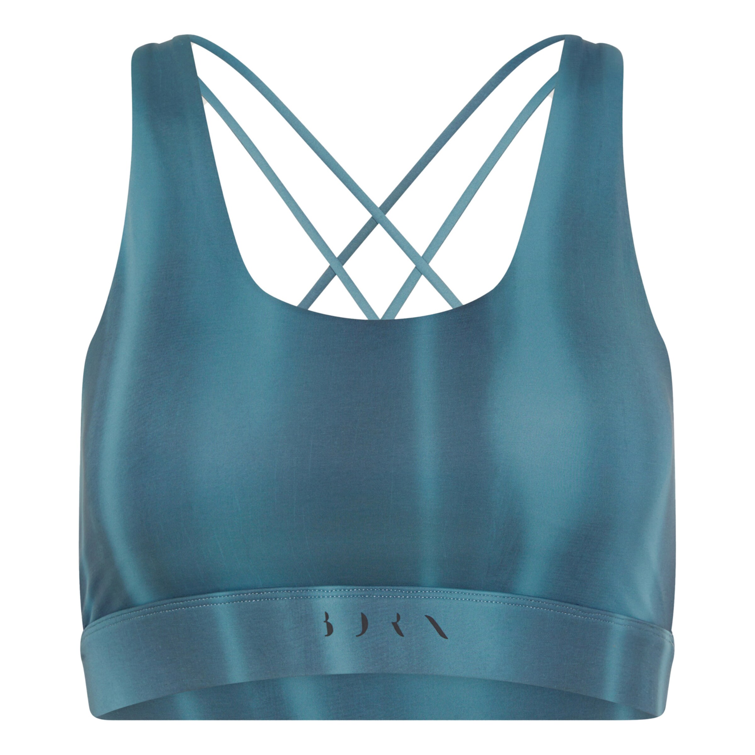 Born Living Yoga Sporttop ' Blanche ' in Blauw: voorkant