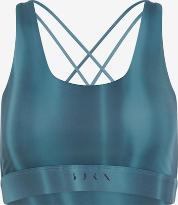 Born Living Yoga Sporttop ' Blanche ' in Blauw: voorkant