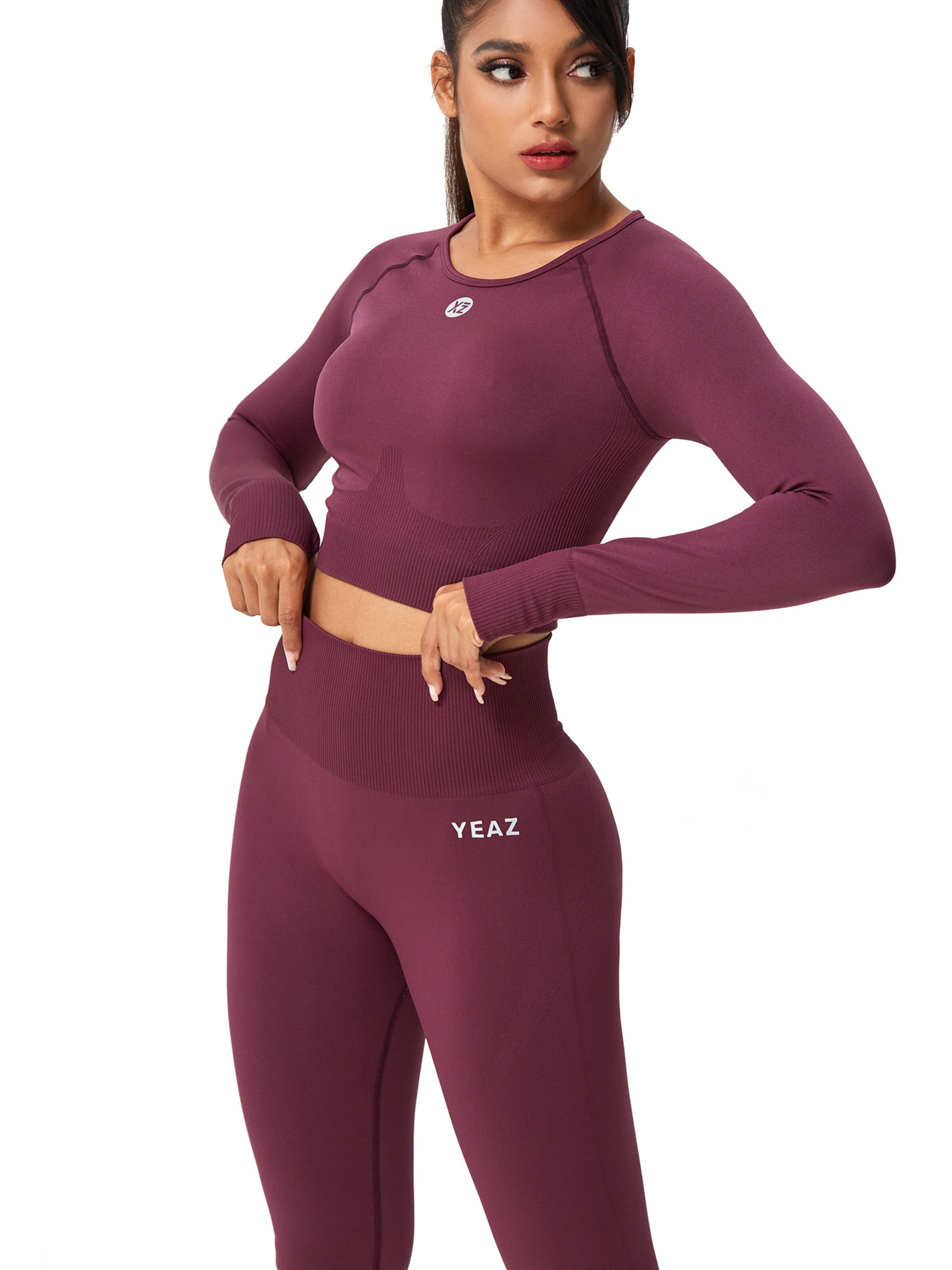 YEAZ Скинни Спортивные штаны 'Legend' в Красный