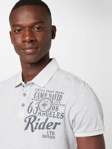 T-Shirt 'Road Rebel' CAMP DAVID en gris