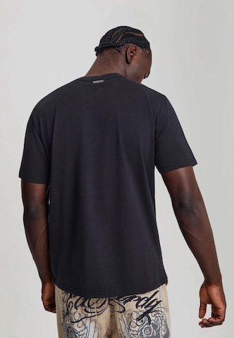 Ed Hardy - Camiseta en negro: atrás