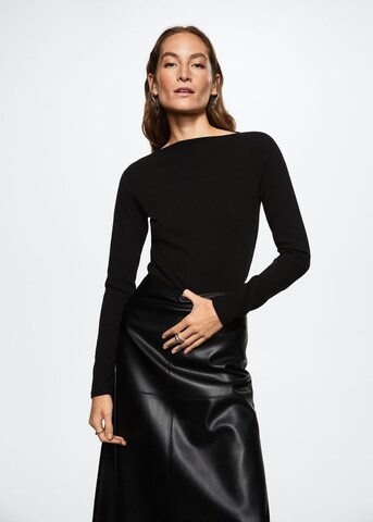 Jupe 'Paros' MANGO en noir