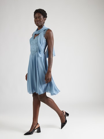 mascara Cocktail Dress in Blue