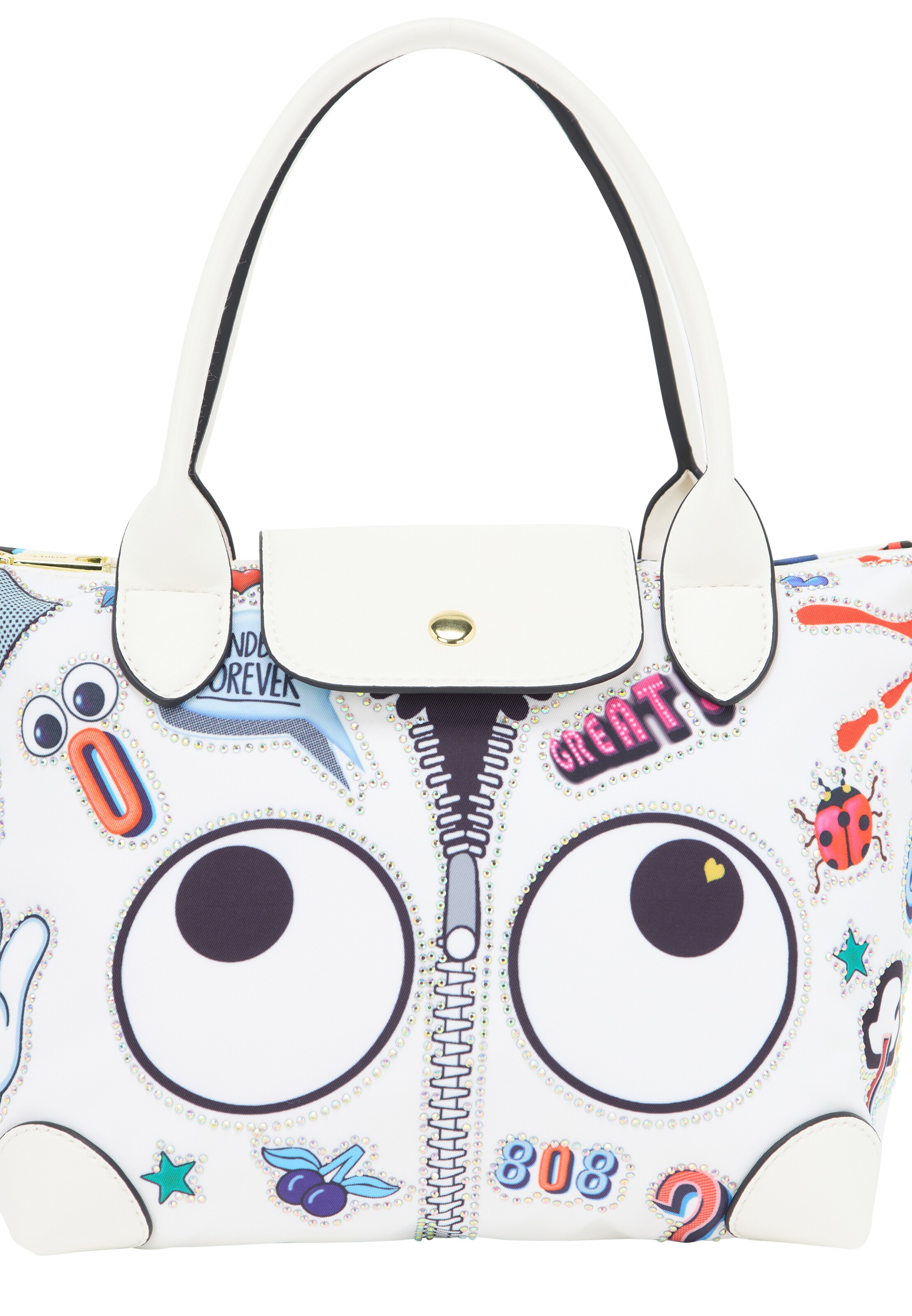 MYMO Handbag 'Pop Eyetheme' in White