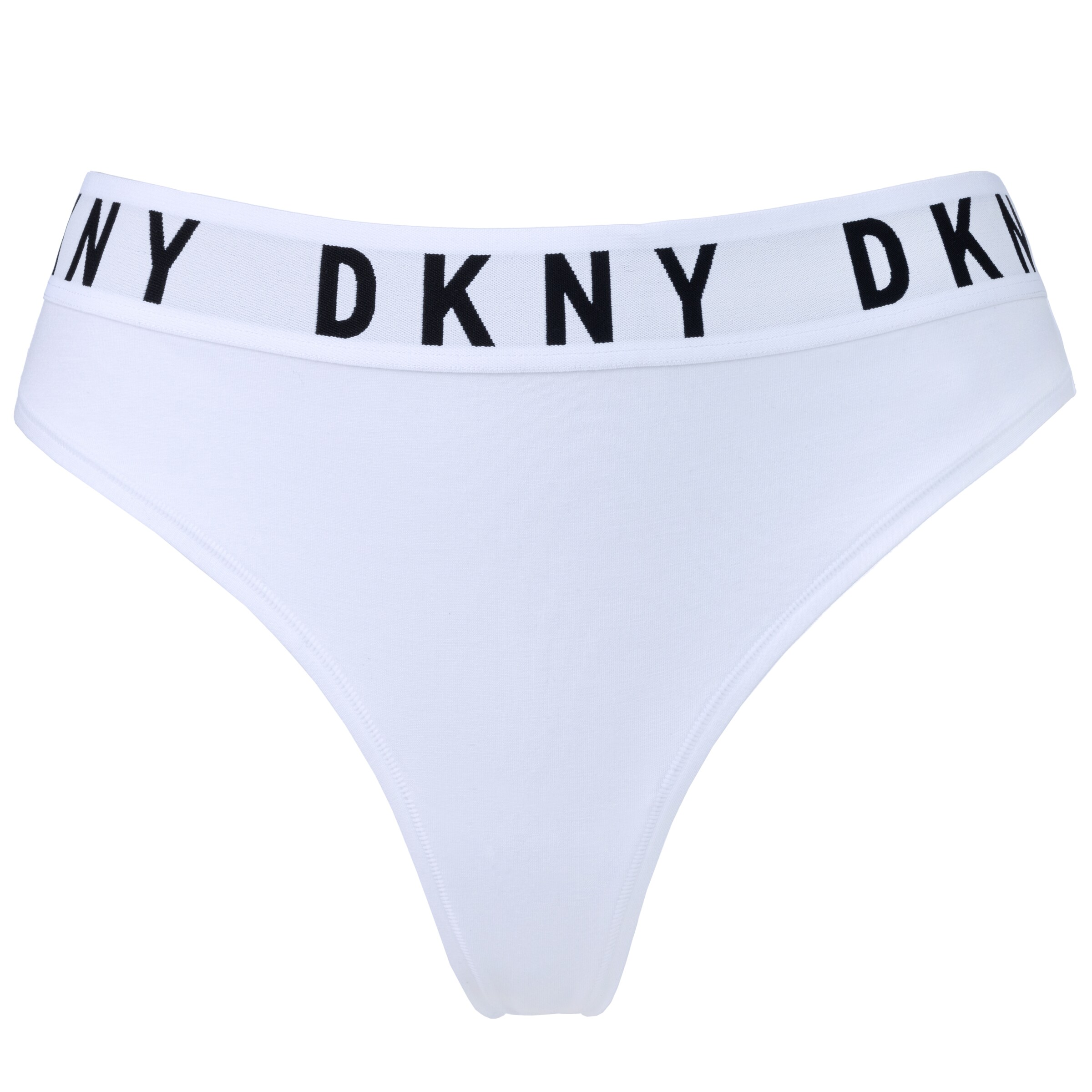 DKNY Intimates Thong in White: front