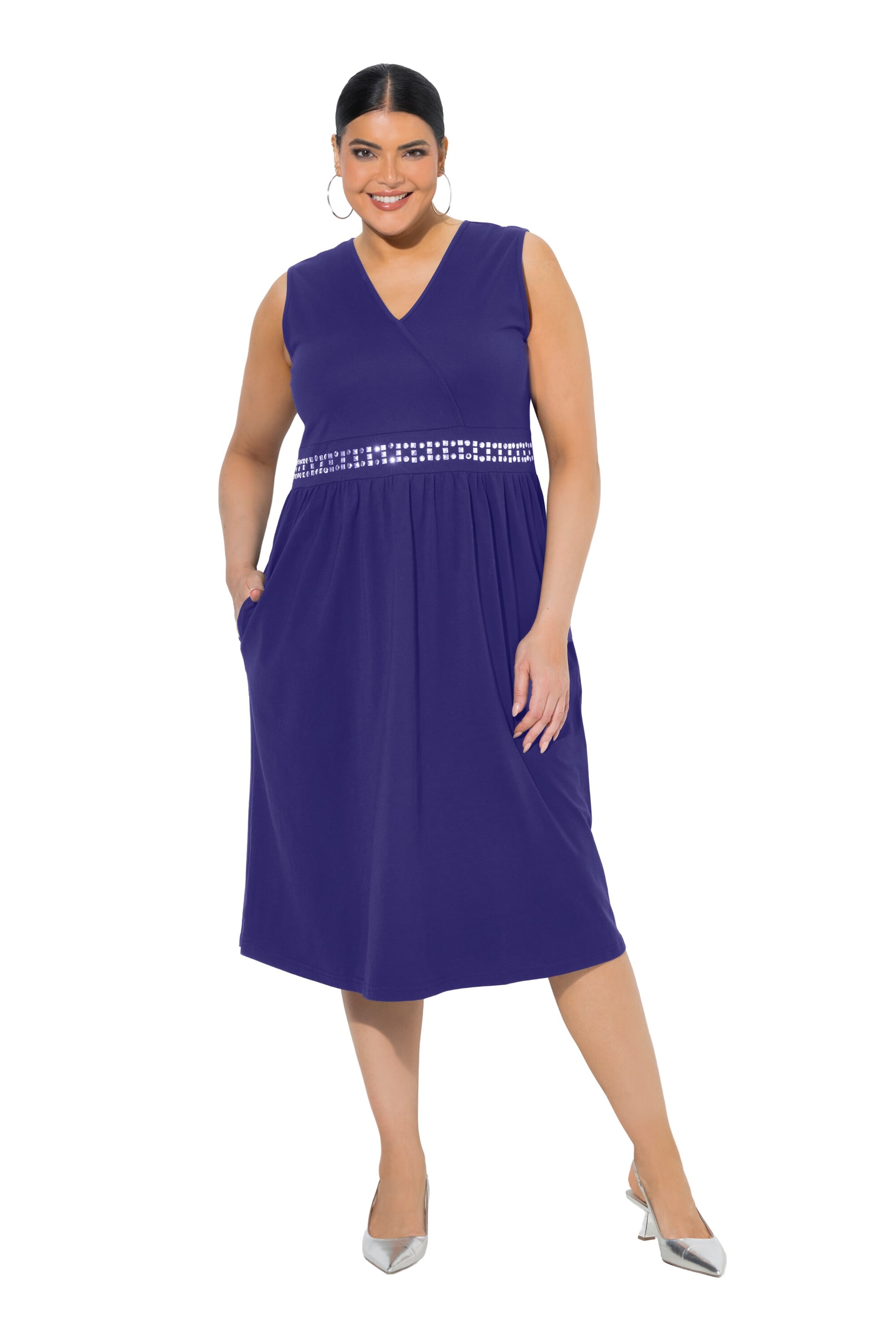 Ulla Popken Kleid in Lila: Vorderseite