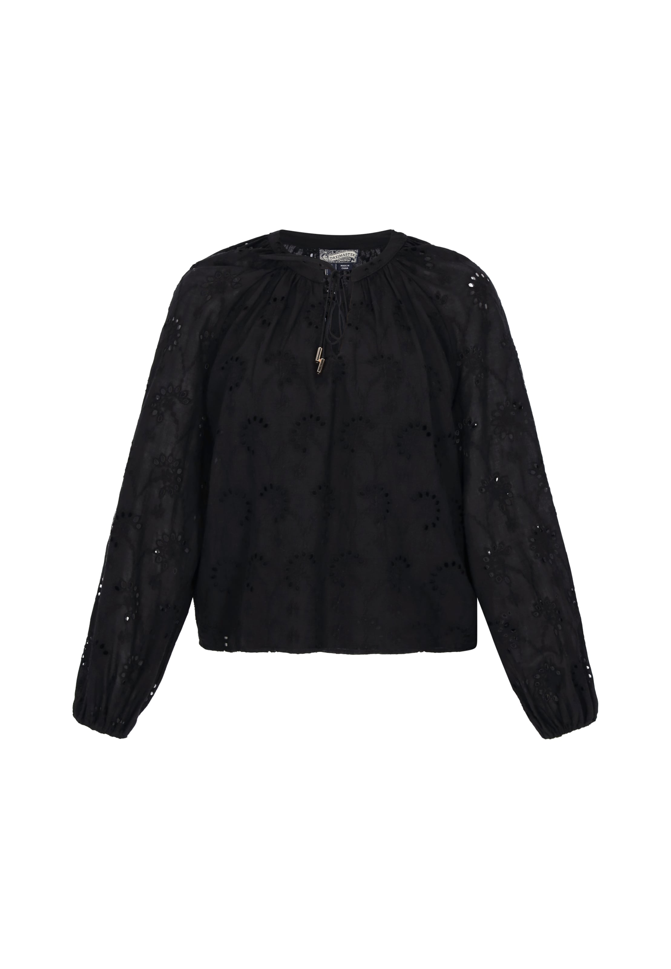DreiMaster Vintage Blouse in Black: front