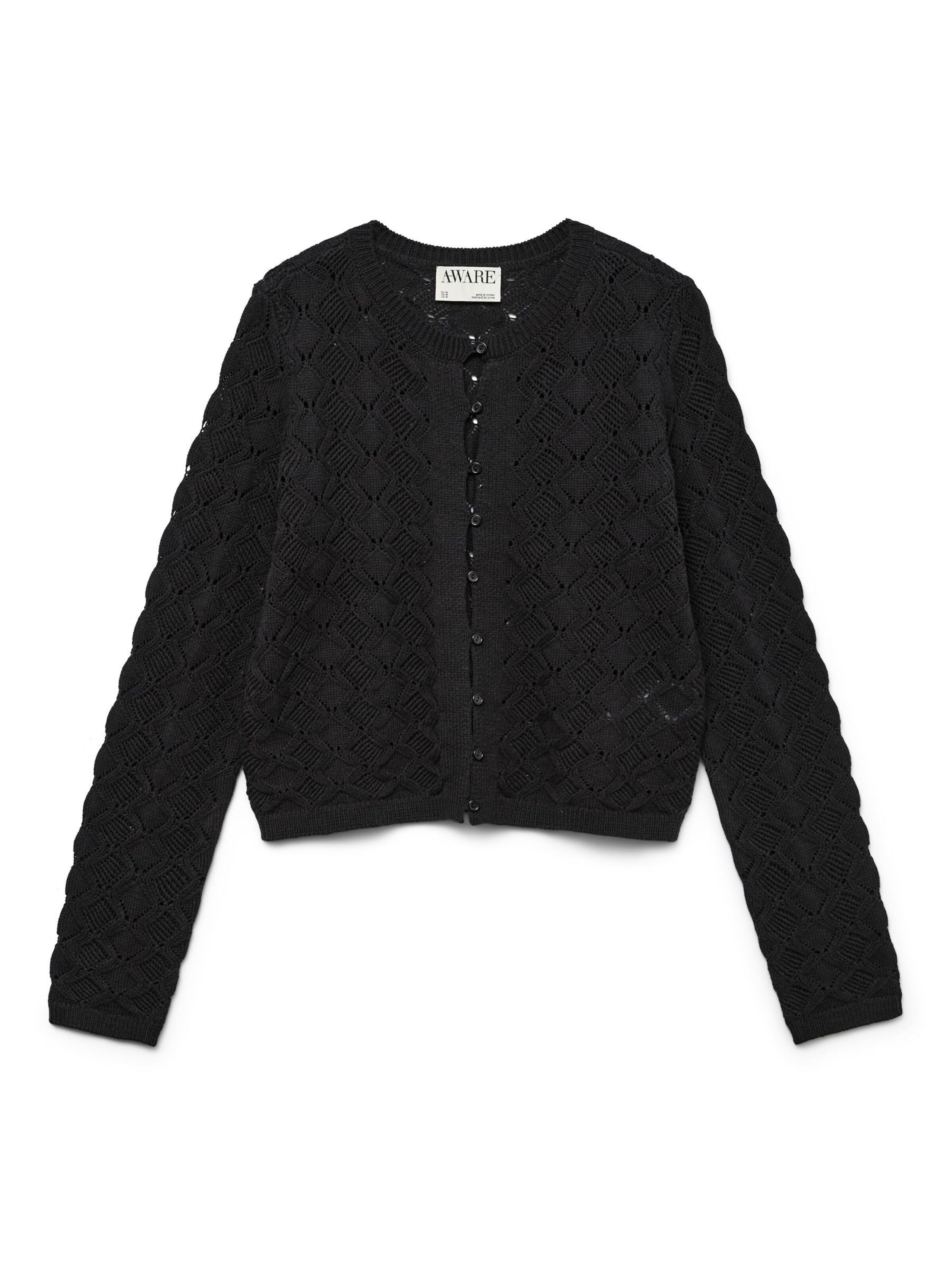 VERO MODA Cardigan 'PAOLA' i sort: forside