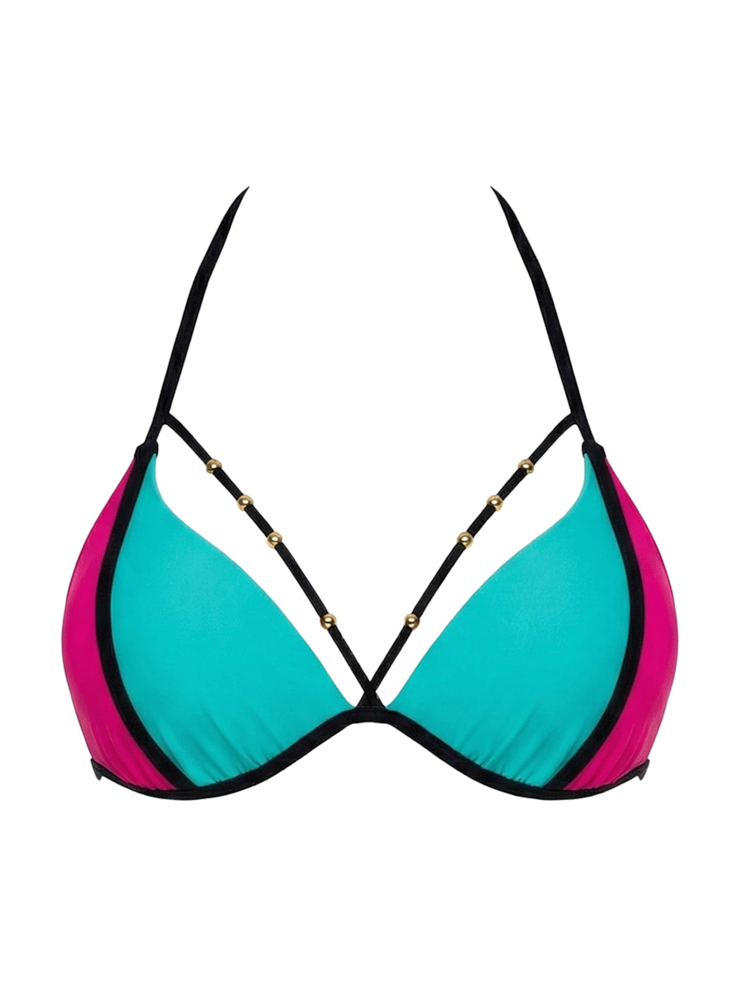 Marko Push-up Bikini top 'Rose M-818 (7)' in Green: front