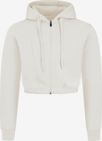 Veste de survêtement 'Elma' Smilodox en beige : devant