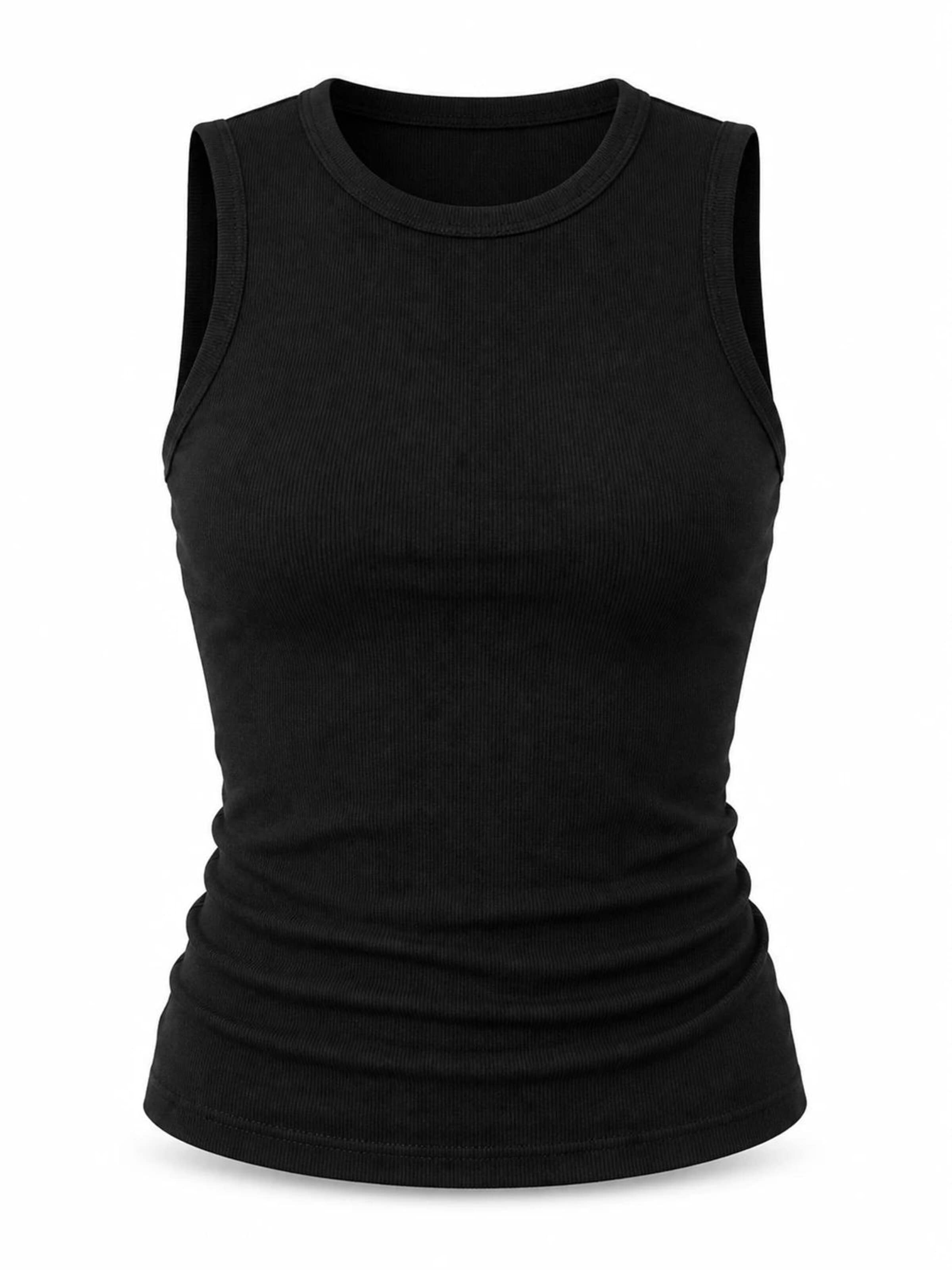 AOTTORI Top‌‌ in Schwarz: Vorderseite