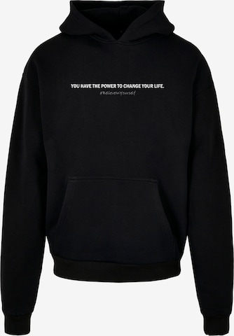 Merchcode Sweatshirt 'WD - Believe In Yourself' in Schwarz: predná strana