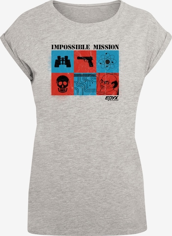 F4NT4STIC Shirt 'Retro Gaming Impossible Mission' in Grau: predná strana