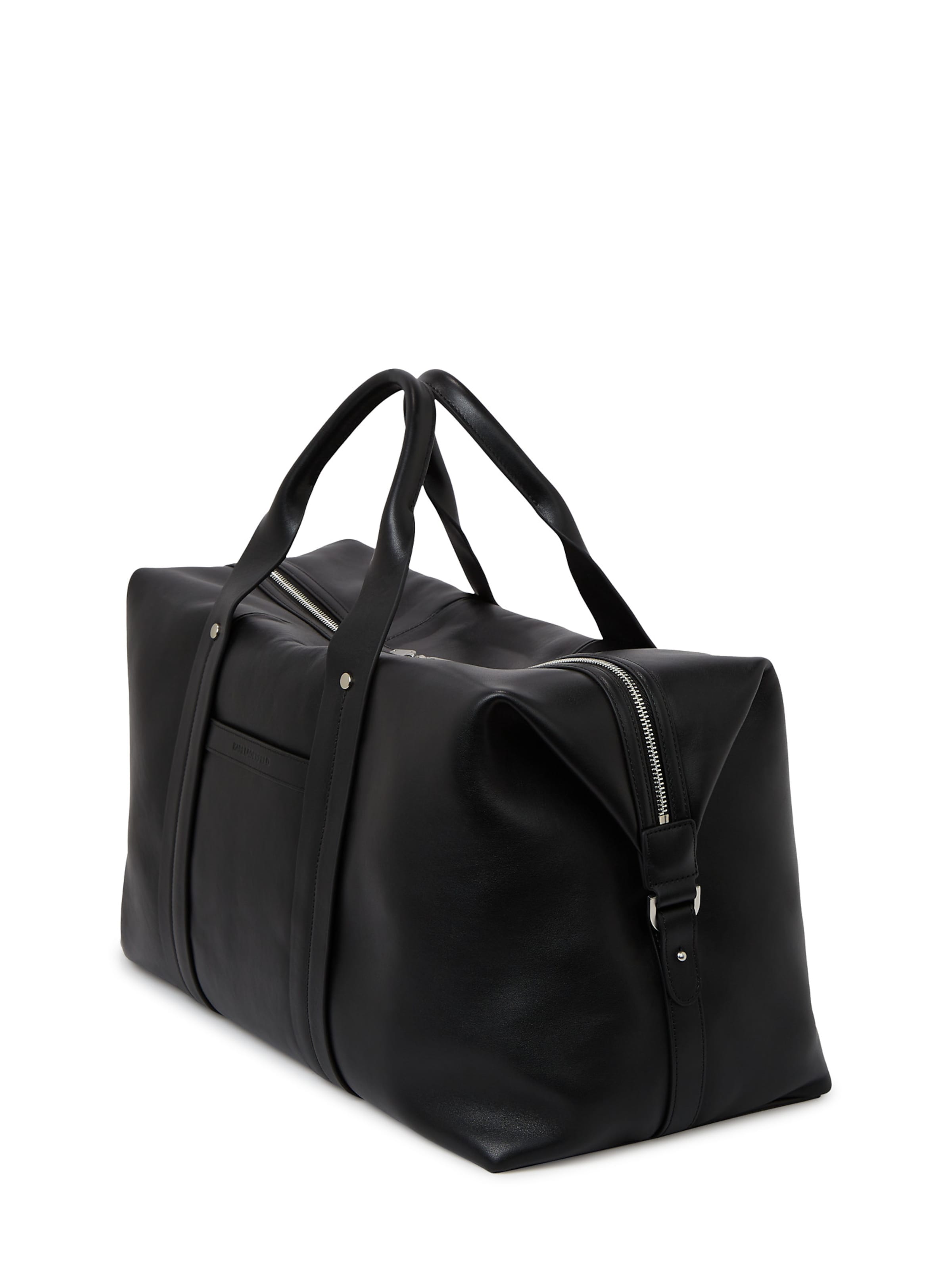 Karl Lagerfeld Weekend bag ' Weekender mit Monogramm-Aufnäher ' in Black
